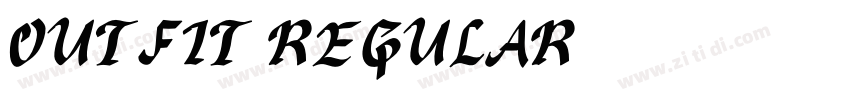 OUTFIT REGULAR字体转换 OUTFIT REGULAR字体转换